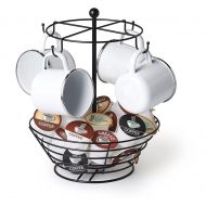 [아마존베스트]NIFTY 8830 Storage Basket Coffee Cup Carousel, One Size, Black