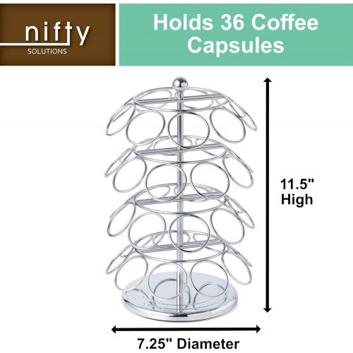  [아마존베스트]NIFTY 5636C 36 Capacity Chrome K-Cup Carousel, 1 size