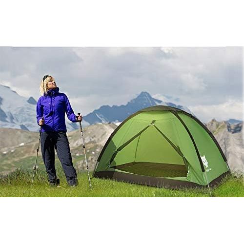  Night Cat Backpacking Tent for One 1 to 2 Persons Lightweight Waterproof Camping Hiking Tent for Adults Kids Scouts Easy Setup Single Layer 2.2x1.2m