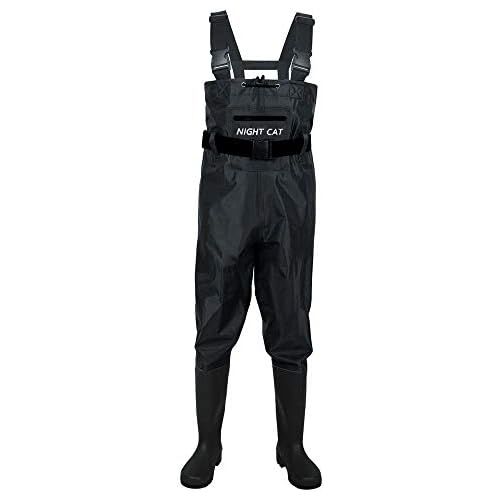  [아마존베스트]Night Cat Fishing Waders for Men/Women, Hunting Waders with Boots, Waterproof, Breathable, Crosswater Fishing Bib Shorts