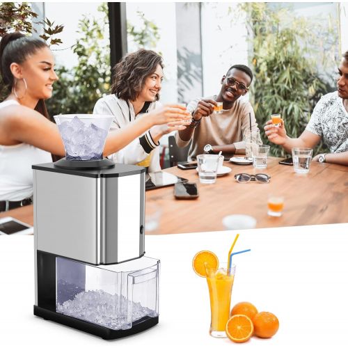  [아마존베스트]Nightcore Electric Ice Crusher, Ice Shaved Machine with Stainless Steel, Ice Shaver Ice Crusher Idea for Home, Party and Gathering