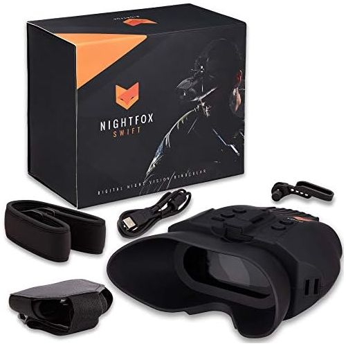  [아마존베스트]Nightfox Swift - Digital Night Vision Device with Infrared - 70m Range - Rechargeable