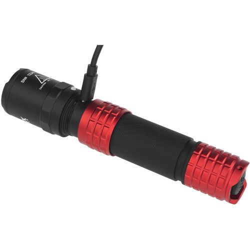  Nightstick USB-558XL USB Tactical Rechargeable LED Flashlight (Red)