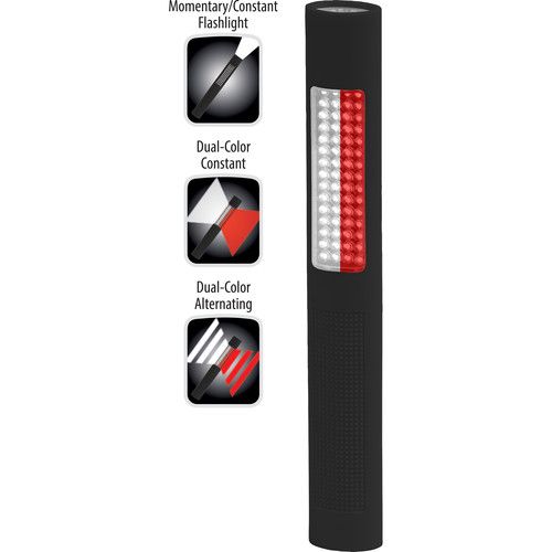  Nightstick NSP-1172 LED Safety Light/Flashlight (White/Red)