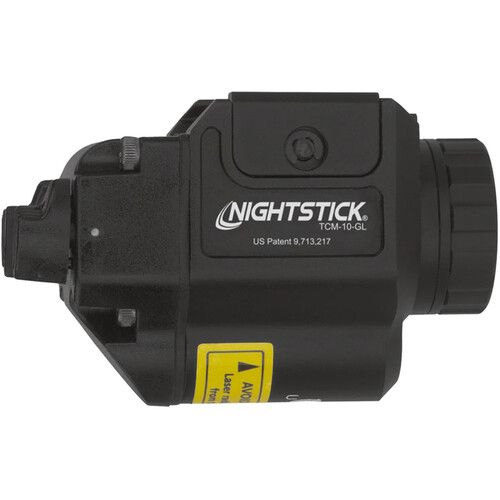  Nightstick TCM-10GL Compact Weapon-Mounted Light (Black with Green Laser)
