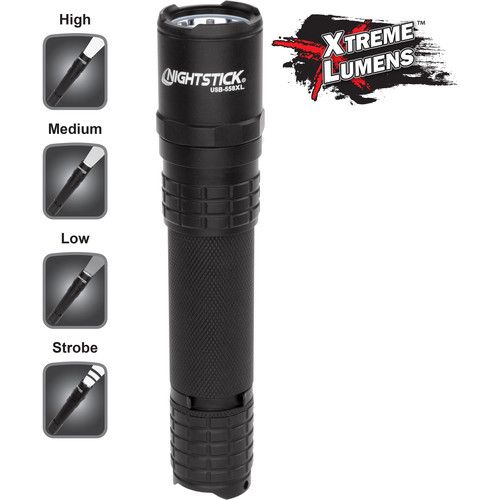  Nightstick USB-558XL USB Tactical Rechargeable LED Flashlight (Black)