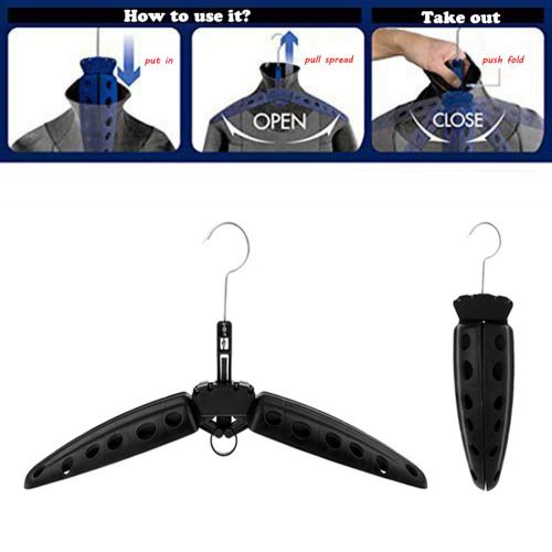  Niiwi Foldable Wetsuit Hanger,Fast Dry Vented Multi-Purpose Hangers for Surfing Scuba Diving Wet Suits