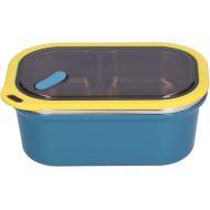 Niiyen Lunch Box 1200ml 2 Layers Food Lunch Containers with Spoon Portable Adult Bento Lunch Box Food Storage Bowl for School Office Outdoor Travel（Blue）