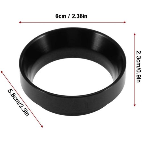  Niiyen Espresso dosing Funnel, Coffee dosing Funnel Replacement Aluminum Coffee dosing Ring for 58mm Filter Holders Espresso Machine Accessories(Noir)