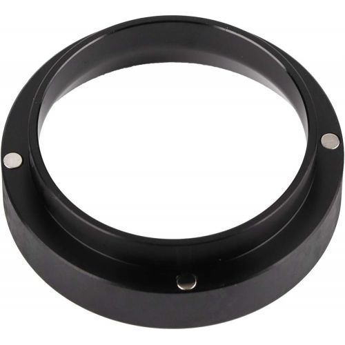  Niiyen Espresso dosing Funnel, Coffee dosing Funnel Replacement Aluminum Coffee dosing Ring for 58mm Filter Holders Espresso Machine Accessories(Noir)