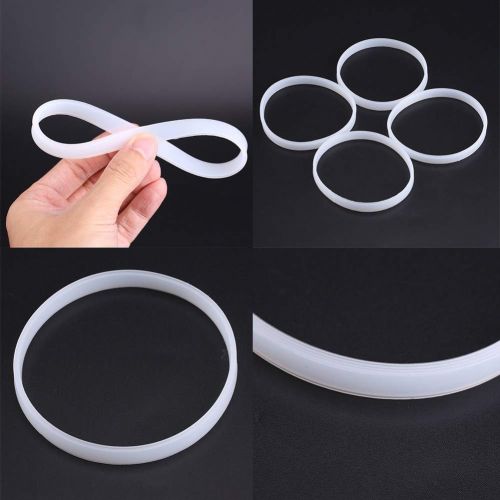  Niiyen Sealing O-Ring,10cm White Rubber Sealing O-Ring Gasket for Ninja Juicer Blender Replacement Seals for Regular Mouth Canning and Storage Containers