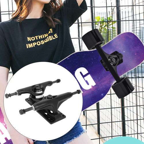  Niiyen Skateboard Bracket,2Pcs 4?8 inch Aluminum Mg Alloy Professional Bridge Skate Board Bracke for Skateboard, Longboard, Skis, Snowboards, Water Skis Black