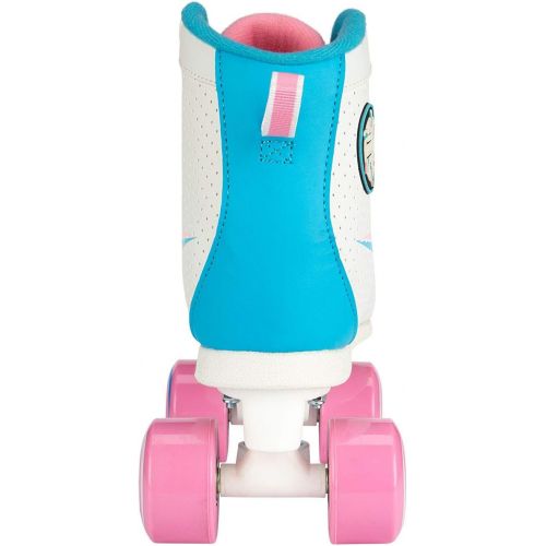  Nijdam Damen Rollerskates Retro Swirl Weiss/Hellblau/Hell Rosa