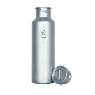 NikaGrace Titanium Water Bottle with Titanium Cap 700 Ml 24 oz. and Free Titanium Carabiner with Purchase