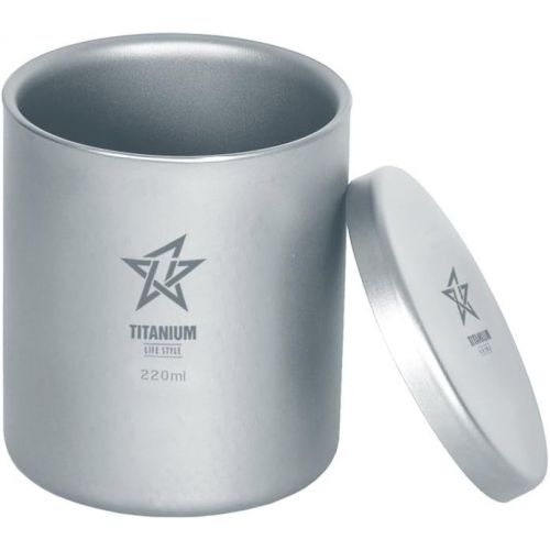  NikaGrace Personalized Laser Engraving on This Double Wall Titanium Mug 220 Ml with Titanium Lid DWM220