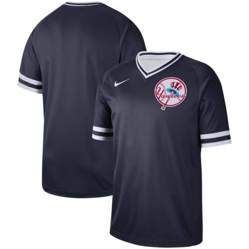 나이키 Men's New York Yankees Nike Navy Cooperstown Collection Legend V-Neck Jersey