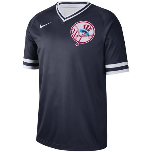 나이키 Men's New York Yankees Nike Navy Cooperstown Collection Legend V-Neck Jersey