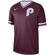 Men's Philadelphia Phillies Nike Maroon Cooperstown Collection Legend V-Neck Jersey