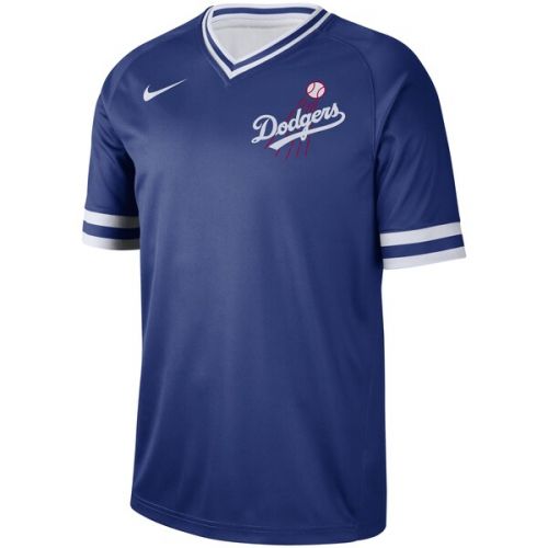 나이키 Men's Los Angeles Dodgers Nike Royal Cooperstown Collection Legend V-Neck Jersey