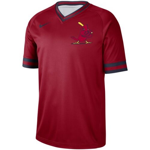 나이키 Men's St. Louis Cardinals Nike Red Cooperstown Collection Legend V-Neck Jersey