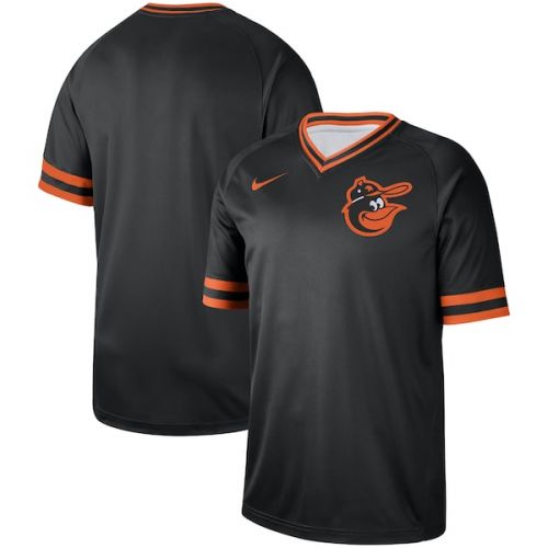 나이키 Men's Baltimore Orioles Nike Black Cooperstown Collection Legend V-Neck Jersey