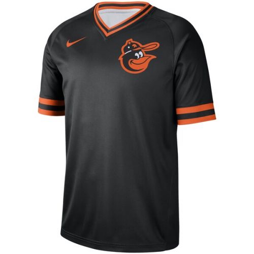 나이키 Men's Baltimore Orioles Nike Black Cooperstown Collection Legend V-Neck Jersey