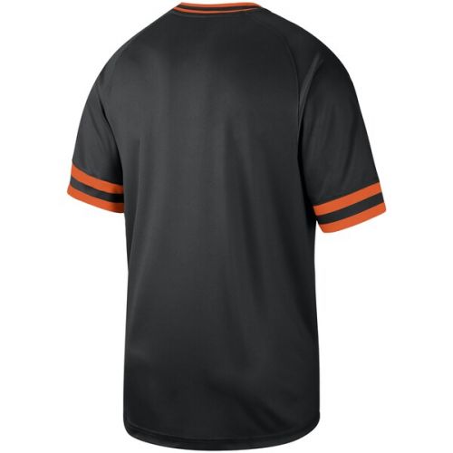 나이키 Men's Baltimore Orioles Nike Black Cooperstown Collection Legend V-Neck Jersey