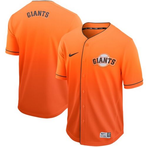 나이키 Men's San Francisco Giants Nike Orange Fade Jersey