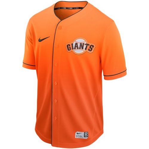 나이키 Men's San Francisco Giants Nike Orange Fade Jersey