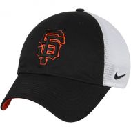 Men's San Francisco Giants Nike BlackWhite Heritage 86 Fabric Mix Performance Adjustable Hat