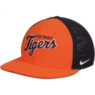 Men's Detroit Tigers Nike OrangeNavy True Vapor Swoosh Performance Flex Hat