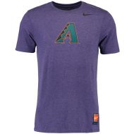 Arizona Diamondbacks Nike Cooperstown Retro Logo Tri-Blend T-Shirt - Purple