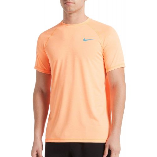 나이키 Nike Mens Heather Solid Short Sleeve Hydro Rash Guard