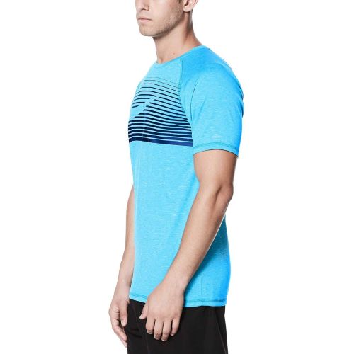 나이키 Nike Mens Beam Short Sleeve Hydro Rash Guard