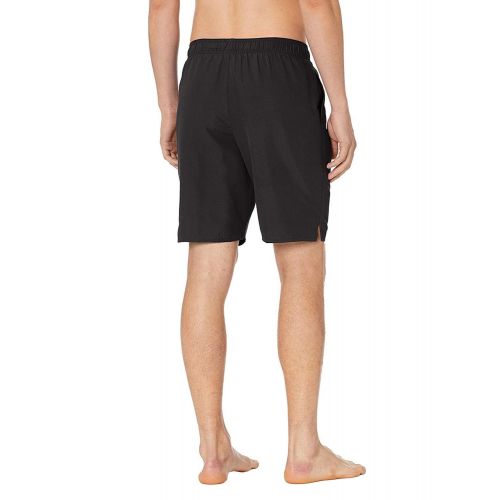 나이키 Nike Swim Mens Solid Lap 9-inch Volley Board Shorts Black