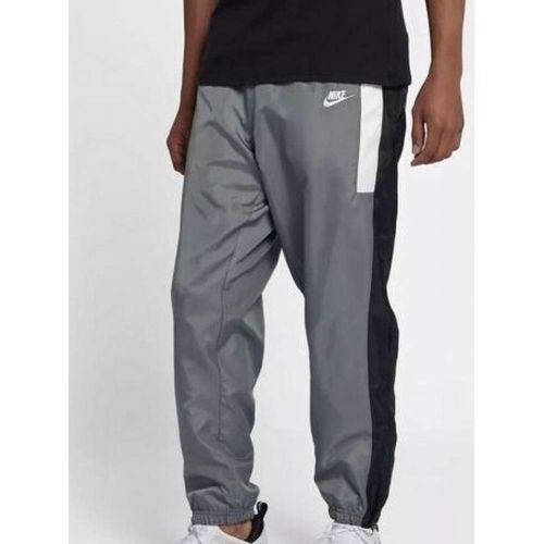 나이키 Nike Mens Sportswear Loose Fit Woven Pants Grey Black White AQ1895 065