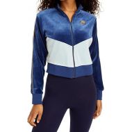 Nike Women's Sportswear Velour Color Blocked Jacket (Coast Blue, XL)