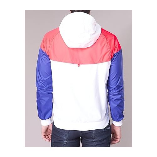 나이키 Nike Mens M NSW WR JKT 727324-104_2XL - White/HOT Punch/Concord/Concord