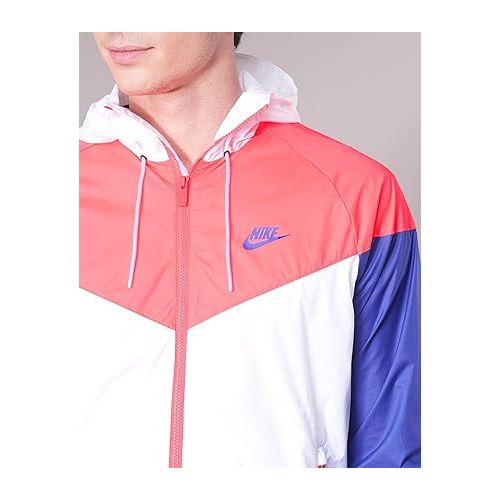 나이키 Nike Mens M NSW WR JKT 727324-104_2XL - White/HOT Punch/Concord/Concord