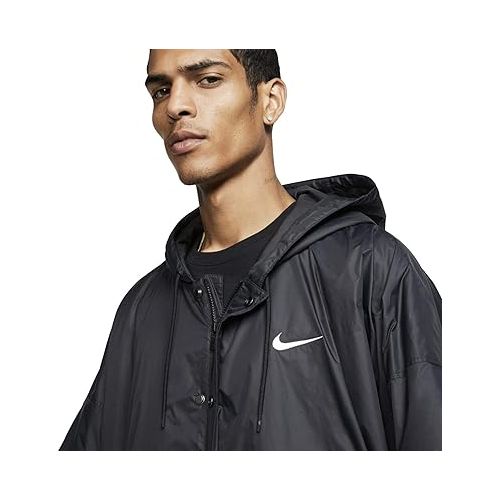 나이키 Nike x Fear of God Men's Parka Coat (Black, X-Large)