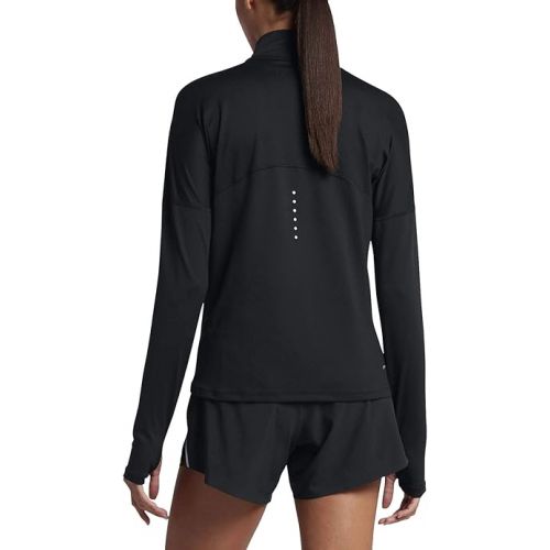 나이키 Nike Women's Dri-Fit Element Long Sleeve Running Top (Small, Black)