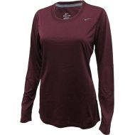 Nike Womens Long Sleeve Legend Shirt (X-Large, Deep Maroon)