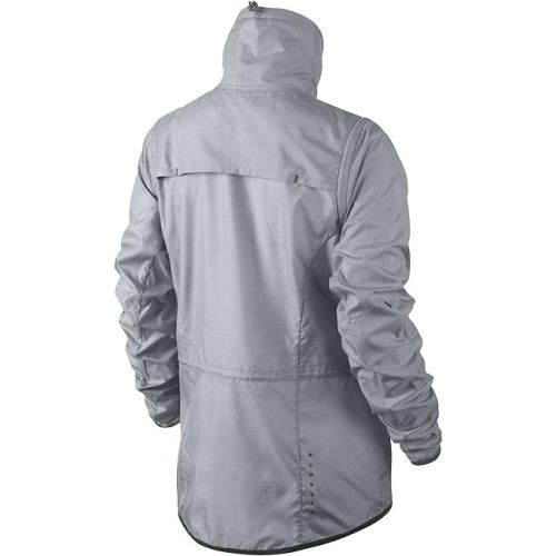 나이키 Nike Women's Premium Convertible Jacket - Medium - Silver