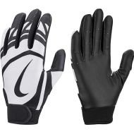 Nike T-Ball Alpha Huarache Edge Batting Gloves (Black/White, S/M)
