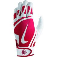 Nike Men's Huarache Edge Batting Gloves White/University Red Size Large