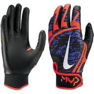 Nike Women's Hyperdiamond Edge Batting Gloves (Violet/White, M)