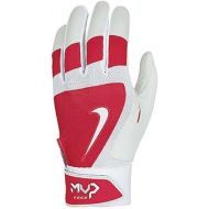 Nike MVP Edge Baseball Batting Glove University Red/Bone/White Size Small