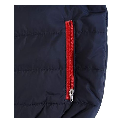 나이키 Nike Kids Boy's Quilted Jacket (Little Kids) Obsidian/University Red 6 Little Kids