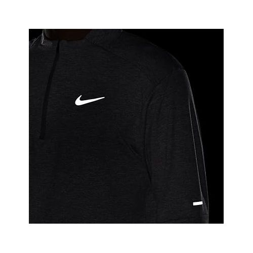 나이키 Nike Dri-FIT Element Men's 1/4-Zip Running Top (as1, Alpha, l, Regular, Regular, Smoke Grey/Grey Fog)