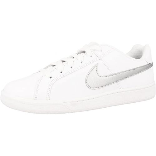 나이키 Nike Women's Low-Top Sneakers Tennis Shoes, White White Metallic Silver 100, 9.5